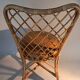 Chaise en rotin et bambou 1950/1960.