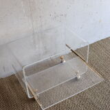 Plexiglass coffee table David Lange