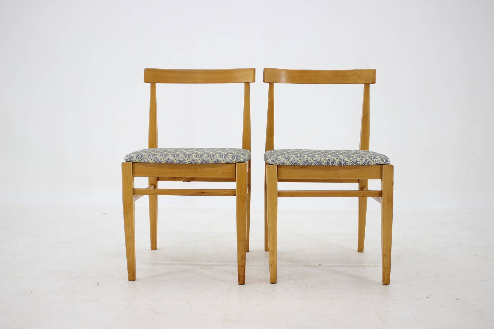 1960s Set of Four Minimalist Dining Chairs, Czechoslovakia