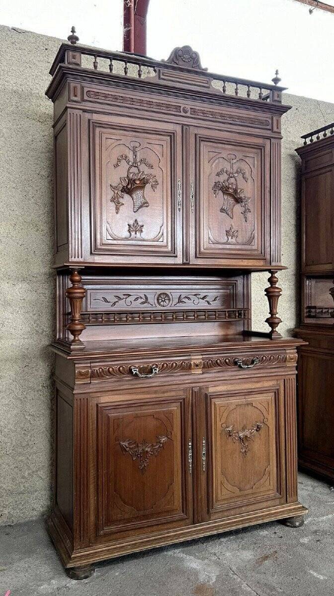 Buffet Style Louis XVI En Noyer Sculpté