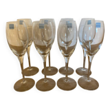 Sevres crystal champagne flutes
