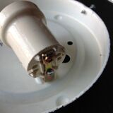 Structured /vintage square glass ceiling lamp 60s-70s