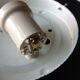 Structured /vintage square glass ceiling lamp 60s-70s