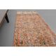 1970s Turkish Hand-Knotted Wool Cotton Orange Runner Rug 60x293