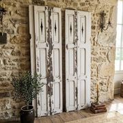 Pair of old shutters