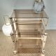 Beige Metal Nesting Tables Yves Boutboul 1970s