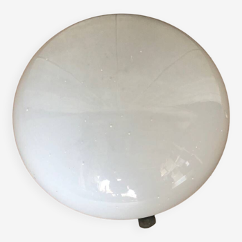 Old Ceiling Light Opaline Wall Lamp Round Opaline Glass Vintage #A707