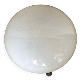 Old Ceiling Light Opaline Wall Lamp Round Opaline Glass Vintage #A707