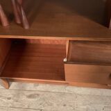 Scandinavian teak bookcase divider