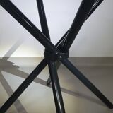 Italian folding table 80's aluminium frame