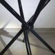 Italian folding table 80's aluminium frame