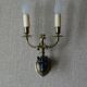 Paire d'appliques bronze
