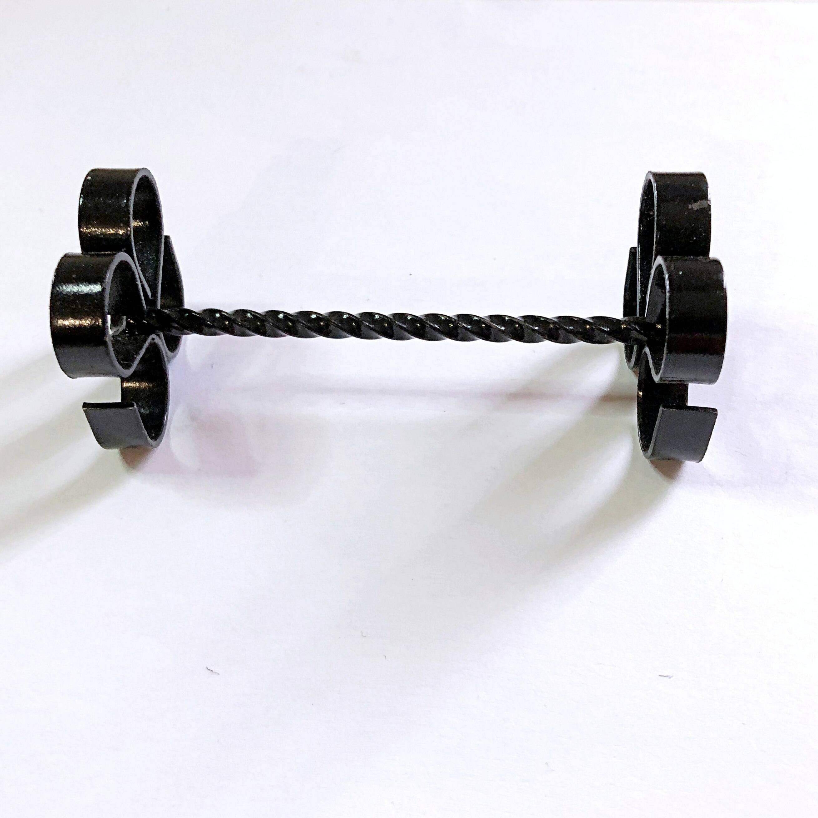 Box of 12 wrought iron cutlery holders