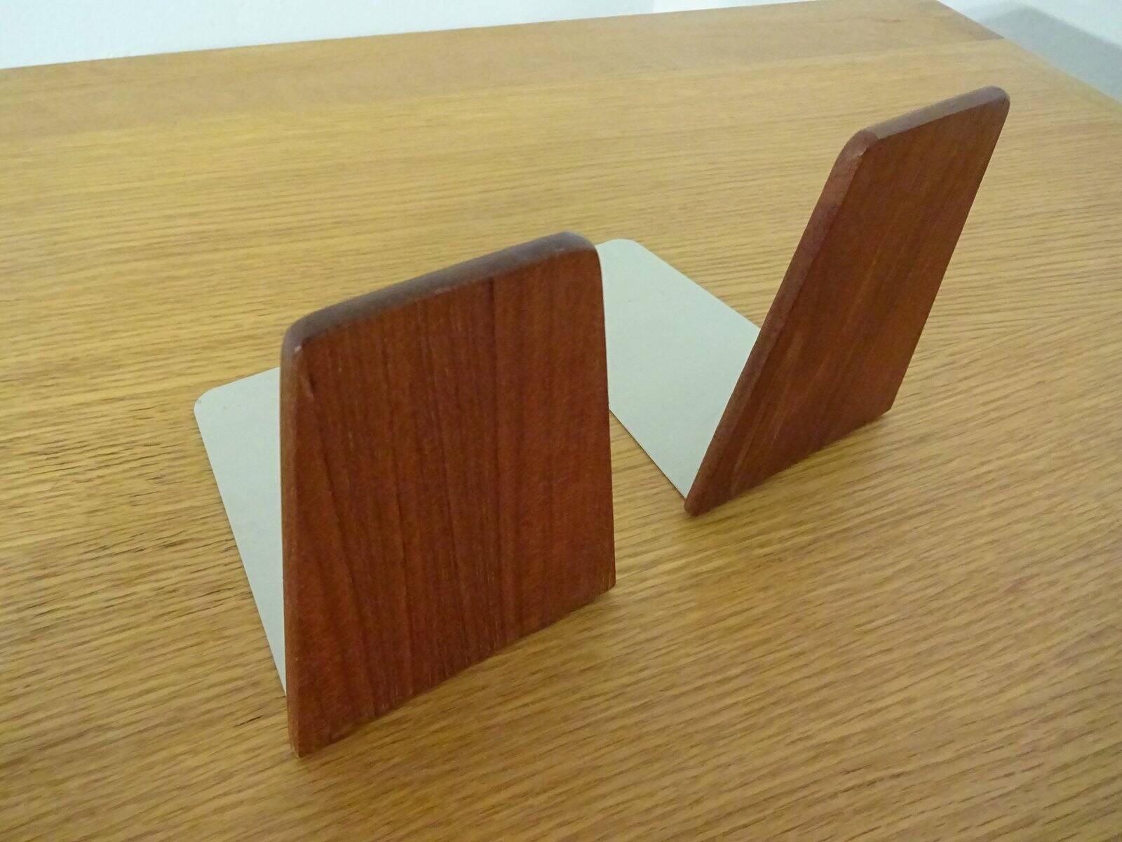 Danish Teak Bookends from Feldballes Møbelfabrik, 1960s, Set of 2