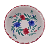 Large earthenware bowl of Moulin-des-Loups - Floral decoration - Around 1960