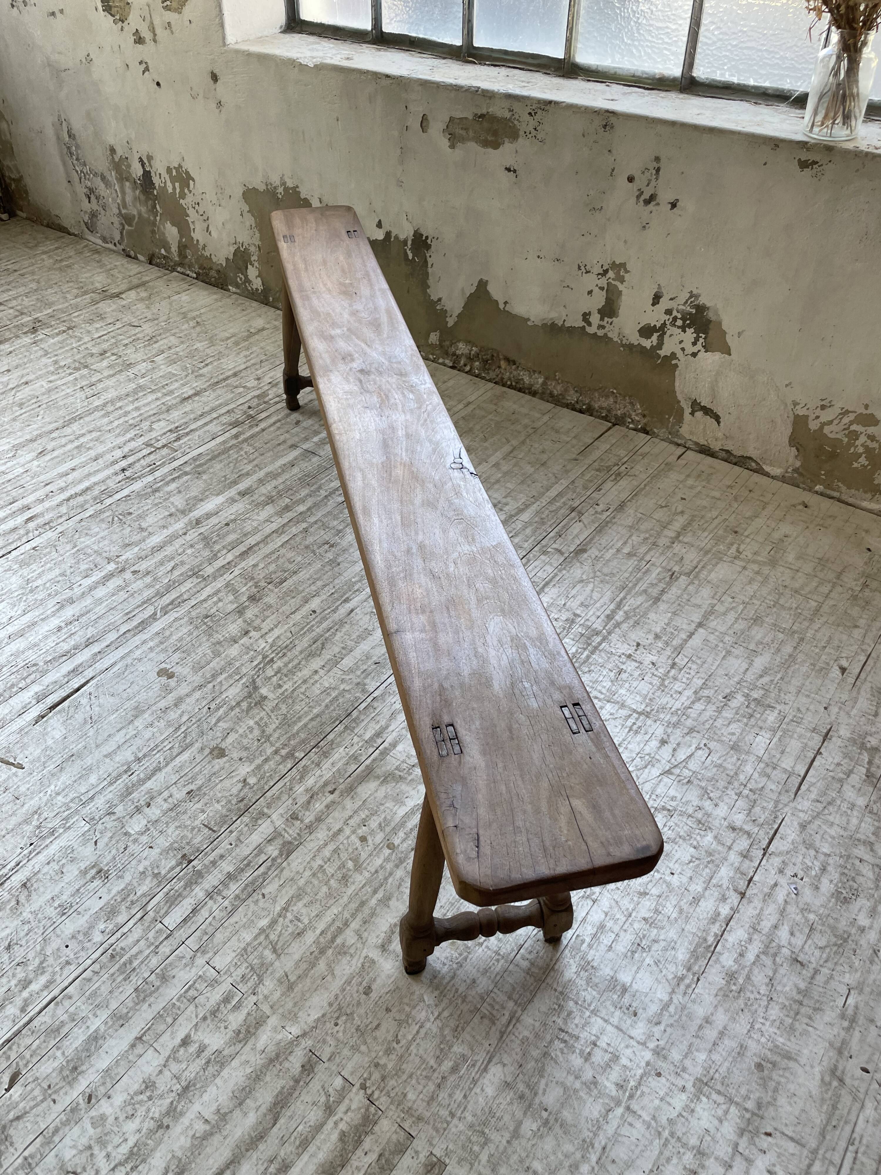 Banc chêne XXL XIXème 280cm