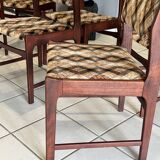 Set of 6 vintage Scandinavian chairs from the 1970s