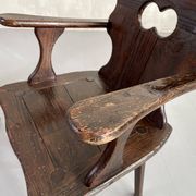 Pair of Savoyard armchairs, France 1950