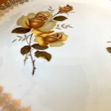 Vintage dish L.E.S Porcelain decorated with roses