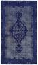 Overdyed Wool Vintage Handmade Carved Rug 174 cm x 297 cm