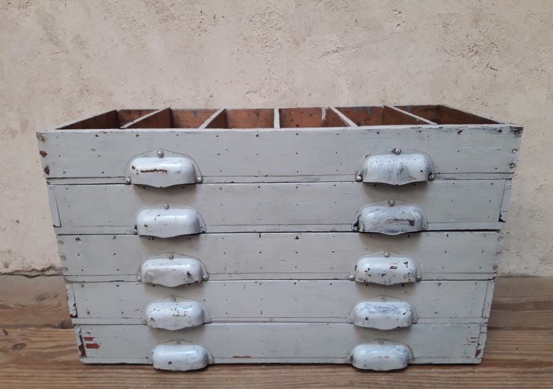 Set of 5 drawers with compartments 60x29,5x7cm