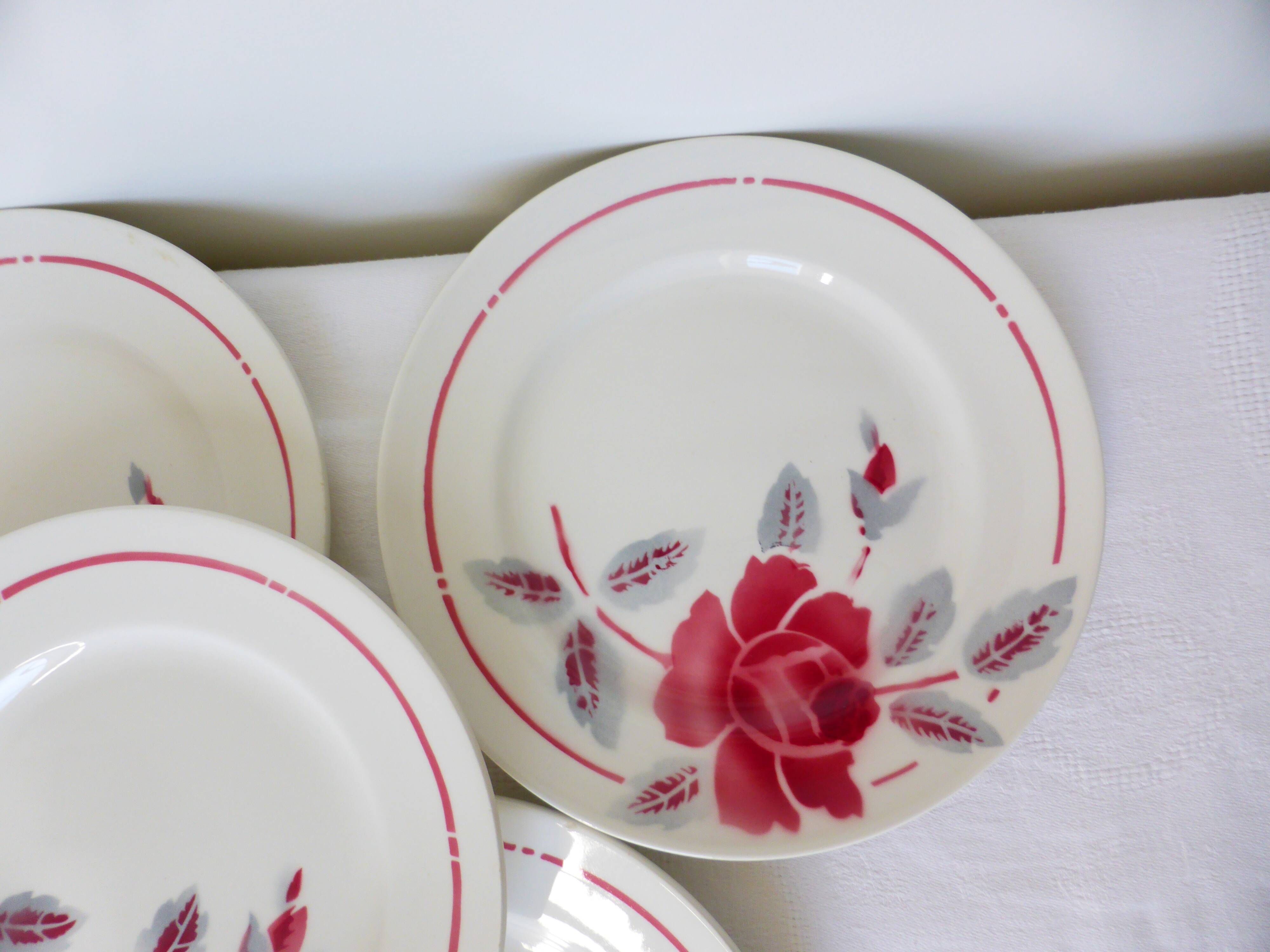 5 assiettes dessert vintage du Moulin des Loups et Orchies (210674)