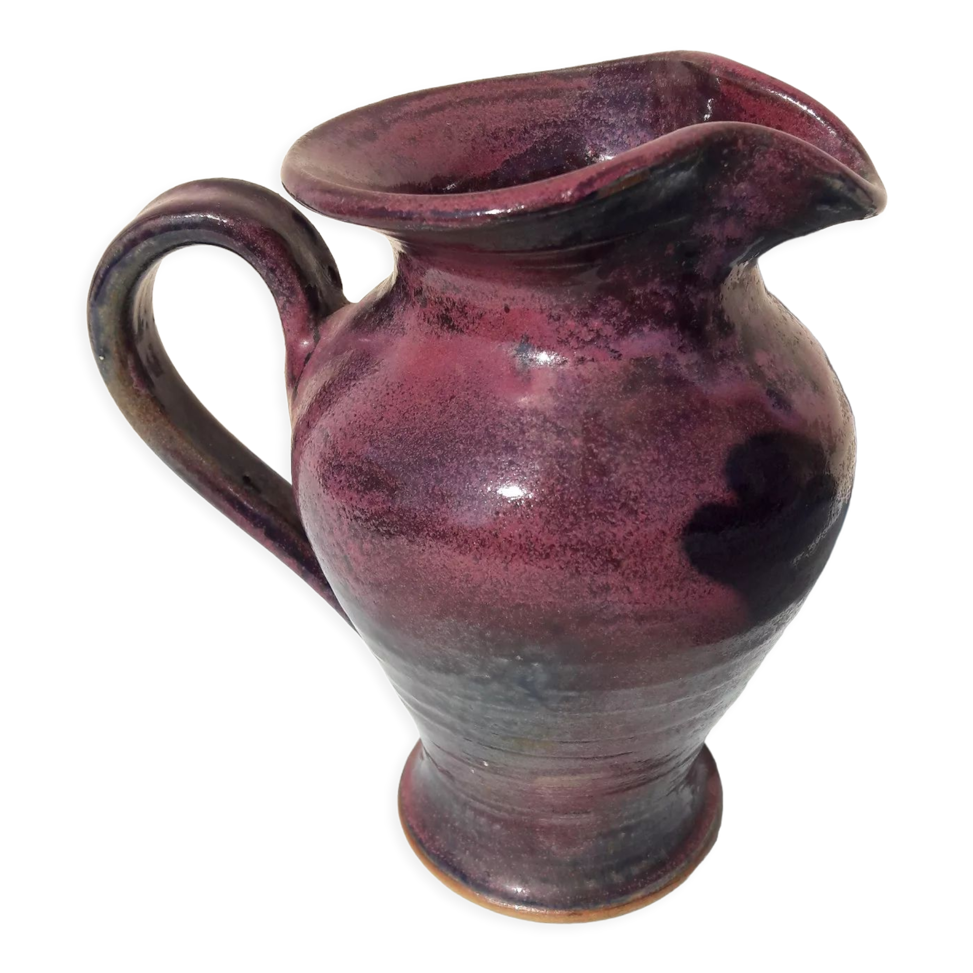 Signed ceramic pitcher