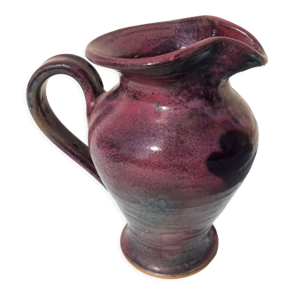 Signed ceramic pitcher