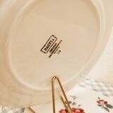 6 flat Digoin Bastia earthenware plates