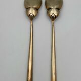 Paire de couverts argent et vermeil poincon cupidon 177 grammes xix eme