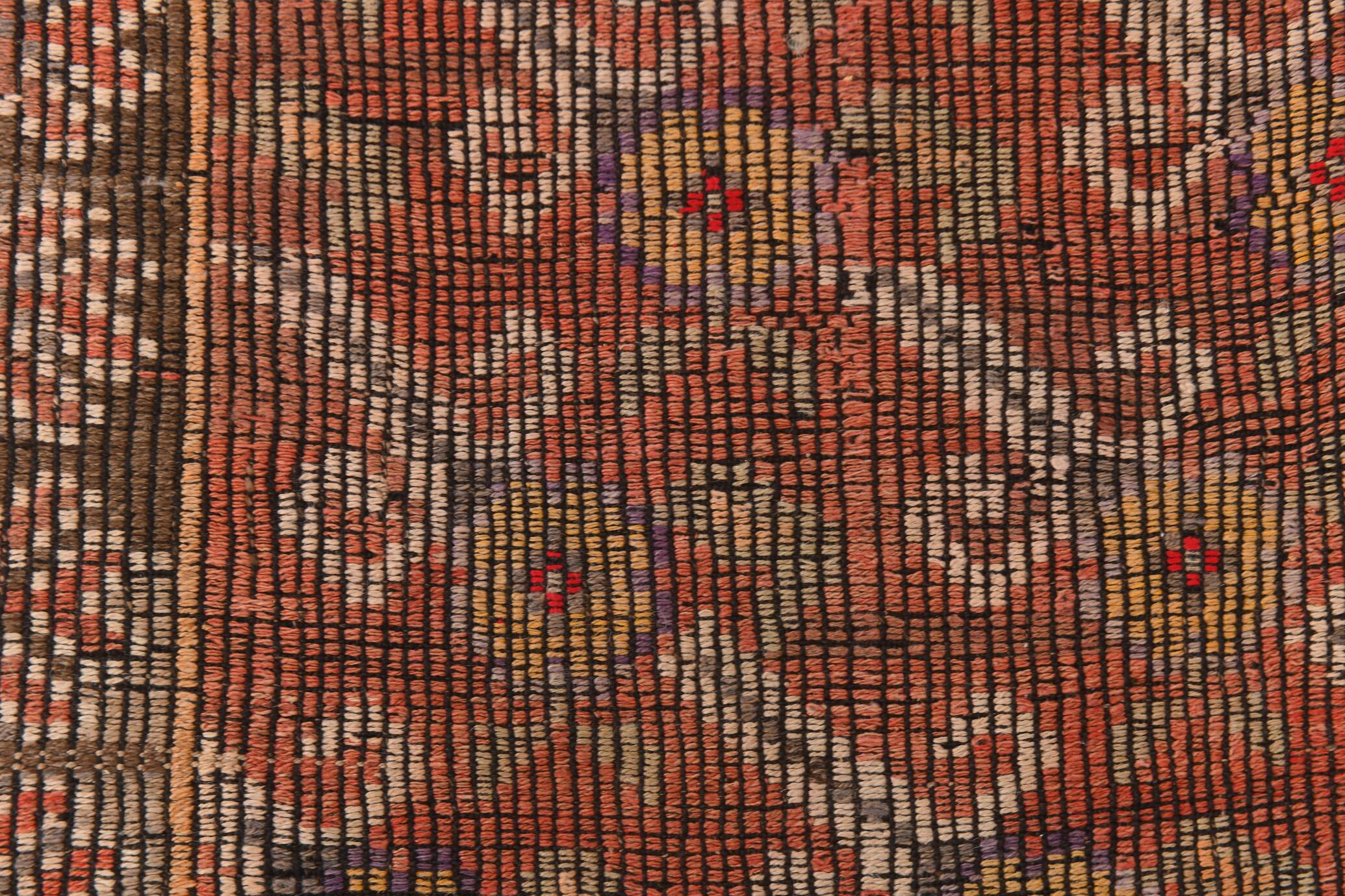 Rug For Living Room Red Turkish Kilim Rug, 151x336Cm