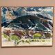 Original huile sur toile suédoise du milieu du siècle – « Paysage serein » par Sture Ekengren – Vintage et encadré