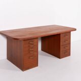 1960’s Danish Mid-Century Modern teak desk from Frode Holm