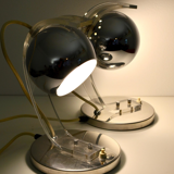 Guzzini space age 1970s table lamp