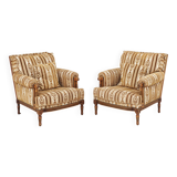 Pair of Louis XVI style armchairs