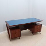 Bureau courbé vintage de design italien 1950