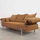 Brown sofa, Danish design, 1970s, production: Denmark