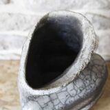Sculptural raku vase