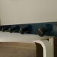 Vintage 1960s wall coat rack