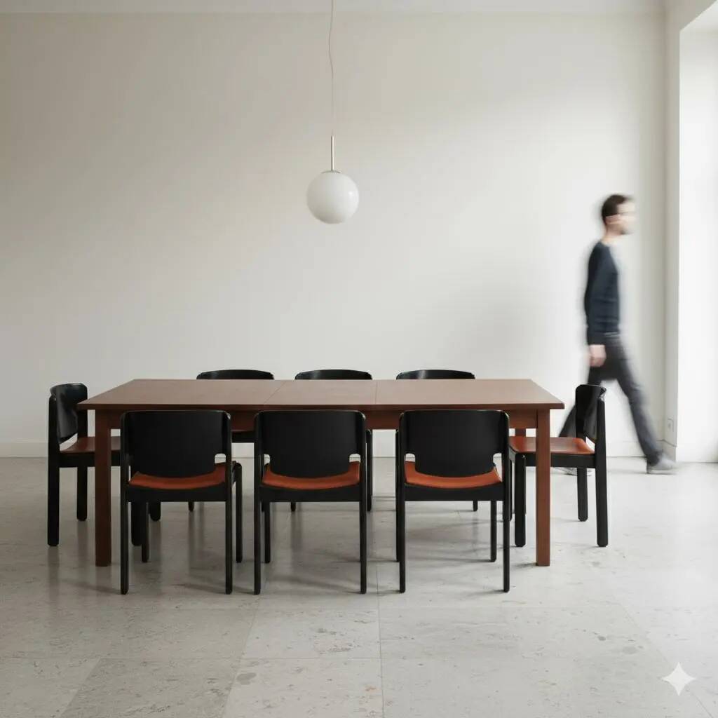 Chaises Cassina 122 vintage design Vico Magistretti Italie 1960s-1970s