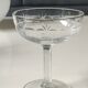 Lot of 4 Art Deco champagne coupes / Verreries de Doyen. Half crystal.