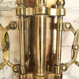 Brass candle holder wall lamp