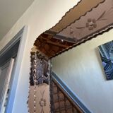 1940s smoked mirror with glazing bars