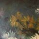 Oil painting "Still Life with Flowers and Grapes" by Pol Noel (1851-1911)