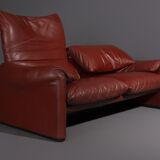 2-seat Maralunga sofa designed by Vico Magistretti for Cassina