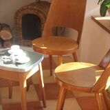 Pair of mondor chairs by designer baumann circa 50/60