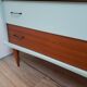 Commode  vintage bois et bleu