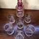 Cut crystal whisky service