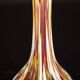 Glass Table Lamp with Textile Shade, 1960s–1970s
