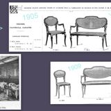 Pair of J&J KOHN Art Nouveau chairs from the Thonet era.